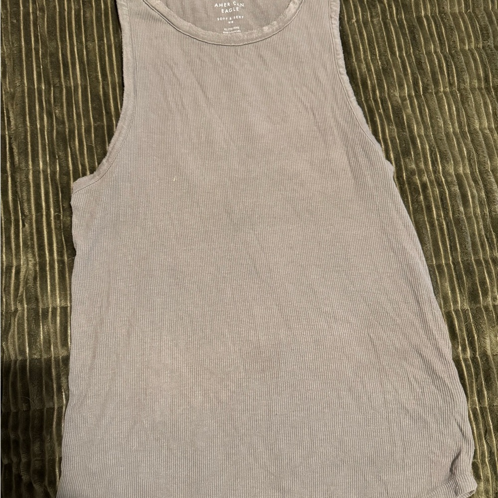 American Eagle Outfitters Charcoal Muscle Tee ribbed soft and sexy xl
